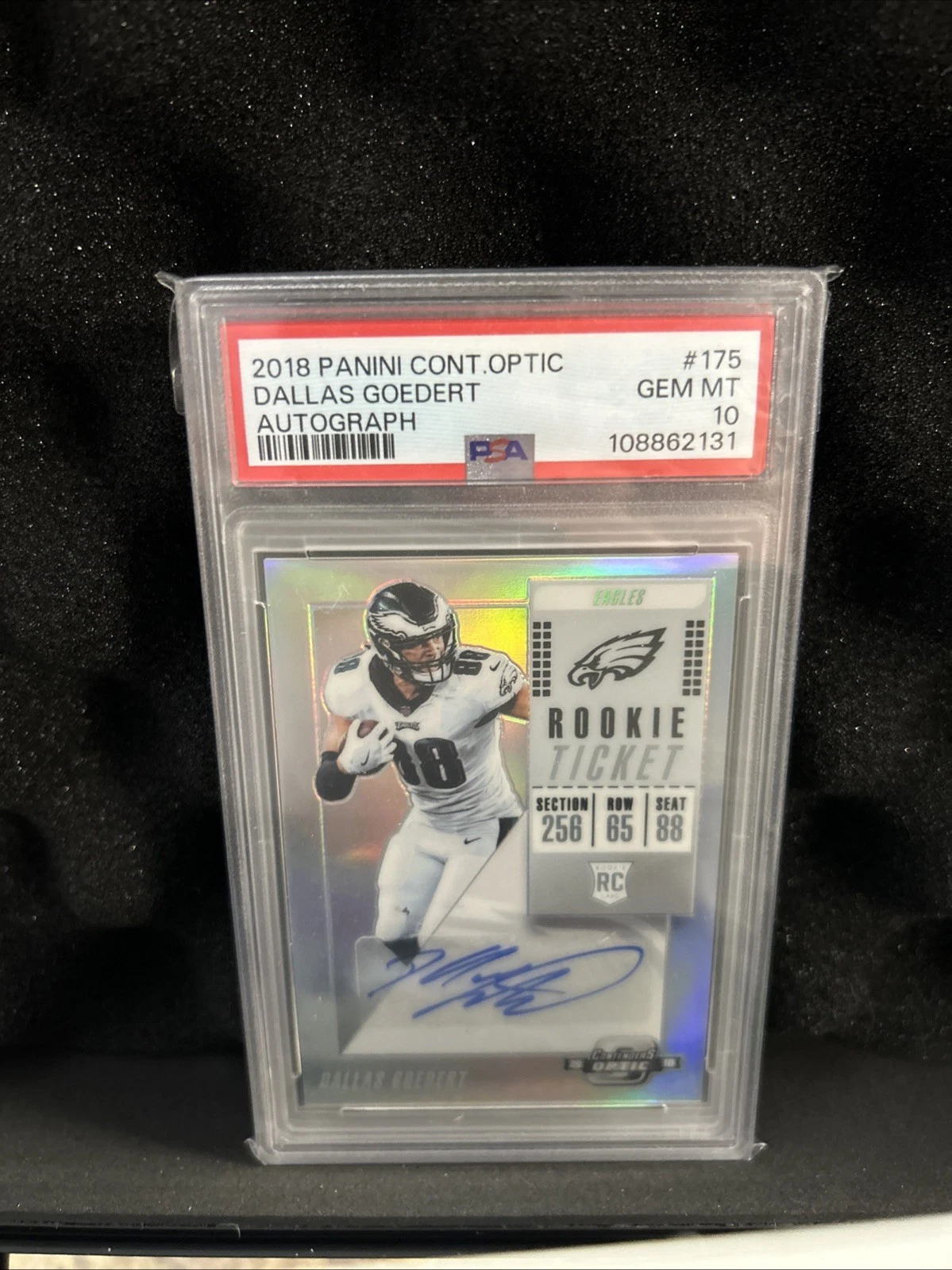 Dallas Goedert Panini Contenders Optic #175 Autograph