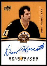 2023-24 UPPER DECK BRUINS CENTENNIAL BEAR TRACKS AUTO DON MARCOTTE #BT-DM