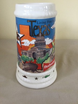 1992 Budweiser ''Living Free In Texas'' Stein, SO64487, #6695
