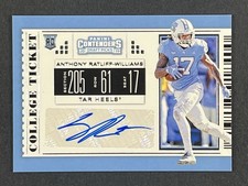 2019 Panini Contenders Draft Auto Anthony Ratliff-Williams #159 Rookie RC 