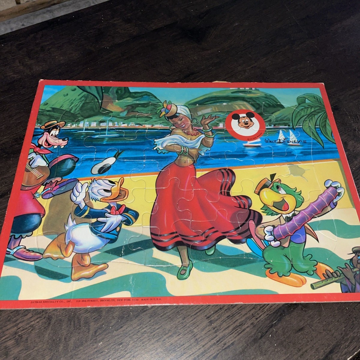BABYL JOHN McMURTORIEポスターアート世界限定50 50's or 60's DISNEY MICKEY MOUSE CLUB PUZZLE BY JAYMAR with Donald