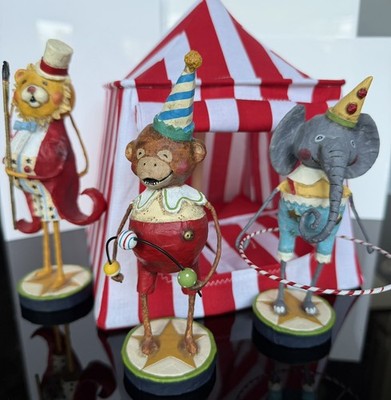 Lori Mitchell Retired Circus Animal Set. Very Hard to Find Set of three animals!