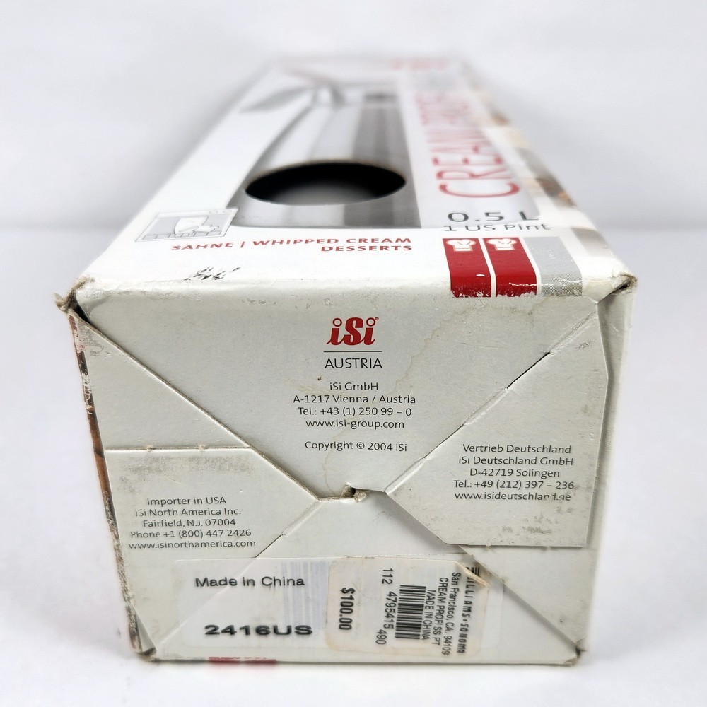 iSi Cream Profi  Whip Cream Dispenser Stainless Steel from Williams Sonoma