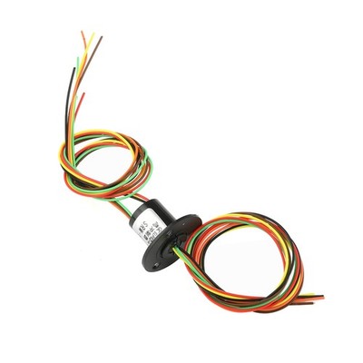 12.5mm 300Rpm 6 Wires CIRCUITSx2A Capsule Slip Ring 240V AC for Monitor Robotic