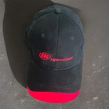 Ingersoll Rand Black Baseball Cap Hat Strapback Embroidered Logo Industrial Co