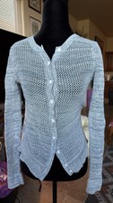 Loft Cotton Cardigan Sweater XS Extra Small