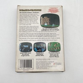 Wizards & Warriors Nintendo NES gioco CIB scatola manuale acclamazione 1987 NTSC-U/C Giappone
