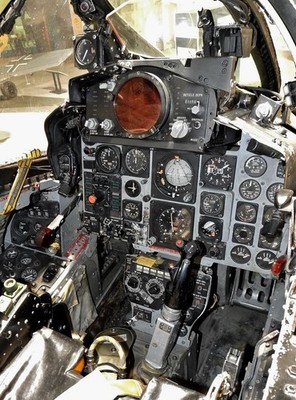 The cockpit McDonnell Douglas F-4 Phantom II fighter plane Photo Luster 8.5x11