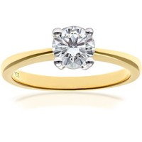 18ct Gold Jewelco London Round 3/4ct Diamond 4 Claw Solitaire Engagement Ring