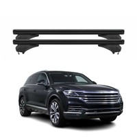 Menabo DachträGer GrundtäGer FüR VW Touareg III 2018-2024 Pre-Fl Alu Schwarz 2X