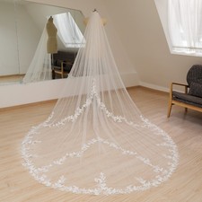 Unique Design Butterfly Wedding Veil Cathedral Bridal Veil Custom Wedding Veil