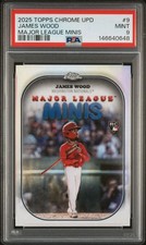 2025 Topps Chrome Update Major League Minis #9 James Wood PSA 9 MINT