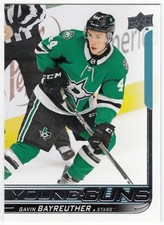 2018-19 Upper Deck Series 2 Young Guns GAVIN BAYREUTHER #467 Stars UD RC Rookie