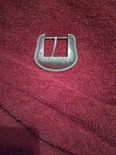 Silver Color Buckle With Flower With A Star Scroll