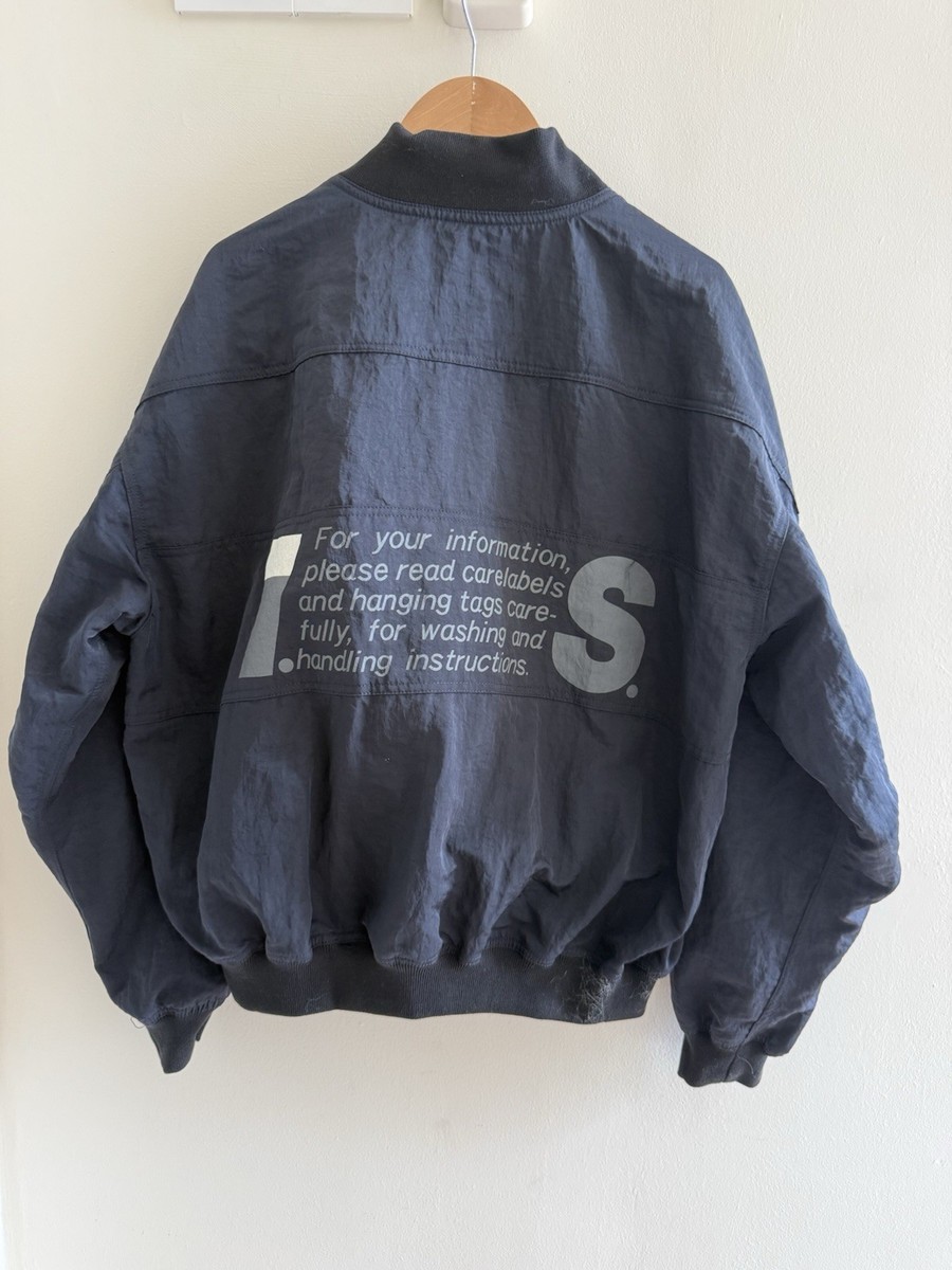 Vintage 80s Issey Miyake Sport IS Care Label Nylon Bomber