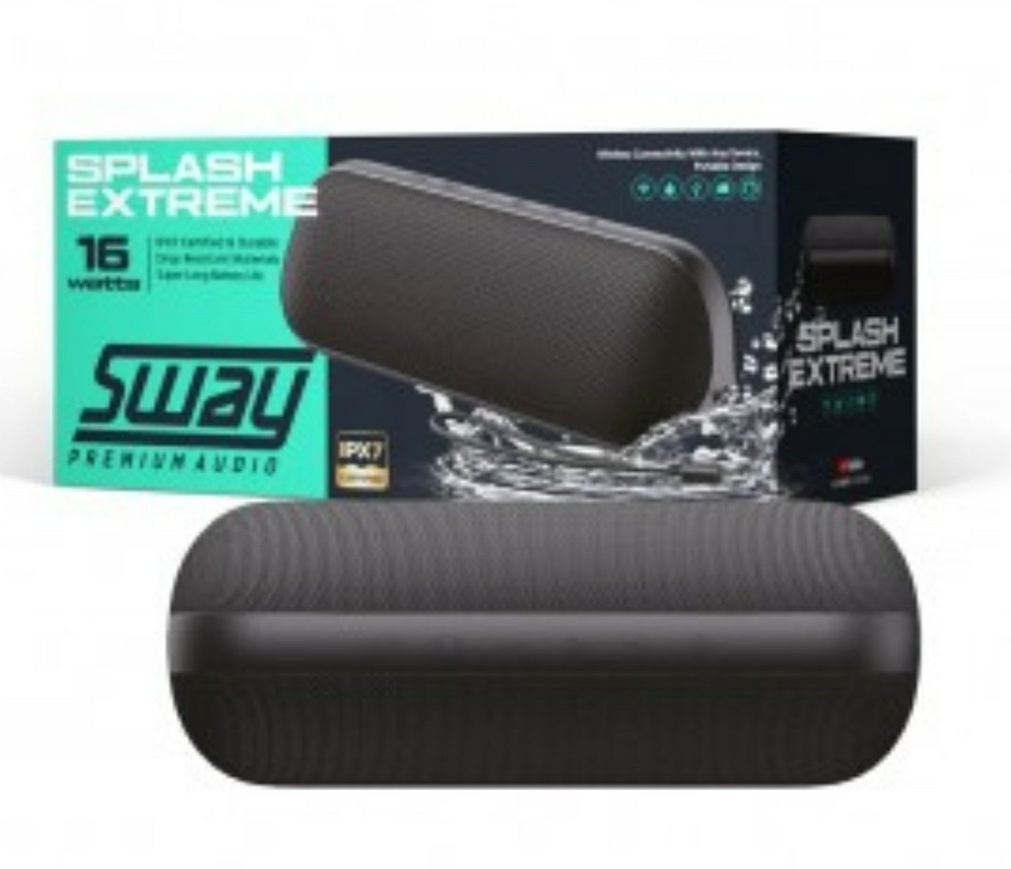 Portable Bluetooth Speaker with Premium Audio Splashproof and Extreme Bass-image