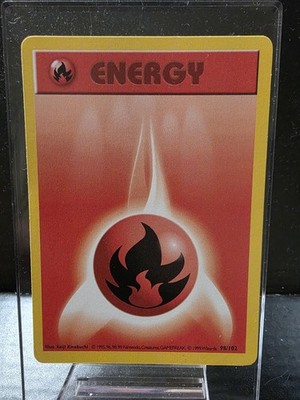 Fire Energy 98/102 Shadowless Base Set  LP/LP+ Pokémon TCG 