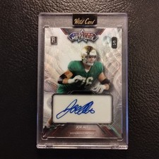 #1/1 Joe Alt Rookie Auto Mega Fractal Wh Wave 2023 Wild Card Metallix Notre Dame