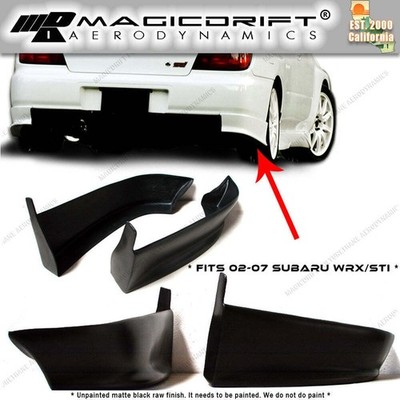 For 02-03 Impreza WRX / STI Sedan OE Style Rear Bumper Lip Splash Mud Guard PU
