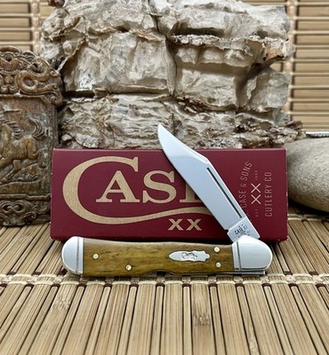 Case XX USA 2026 Smooth Antique Bone 58186 Mini Copperlock Pocket