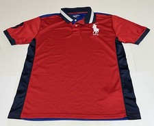 Polo Ralph Lauren Performance Polo Shirt Youth XL 18-20 Blue Red Golf Stretch