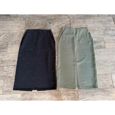 Lululemon Softstreme Midi Skirt size 6 Lot of 2 Skirts High Rise Pockets Pencil