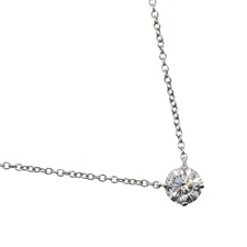 HARRY WINSTON Round Solitaire Necklace diamond Pt950 P0045906