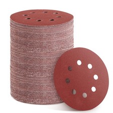 150pcs Sanding Discs Set, 5-Inch 8-Hole Sandpaper, Including 60,80,100,120,15...