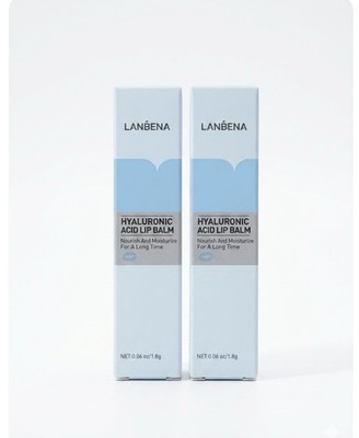 2 LANBENA Hyaluronic Acid Lip Balm Moisturizes, Repairs & Reduces Lip Lines 1pc