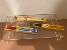 SCRIPTO Mechanical Pencil Thick Leads & Thin Leads Red & Black Refills Vintage