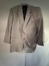Jos. A. Bank Blazer Sport Coat Mens 48R Gray Silk Wool Tweed Classic Jacket