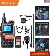 K6 Tri-Band 5W Radio Kit - Durable with High Gain Antenna  Keypad Functionality