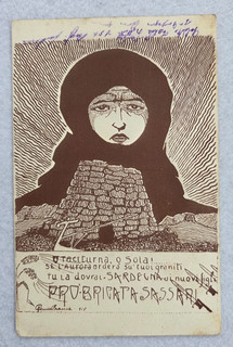 postcard regimental infantry brigade sassari overprint venice giulia pm