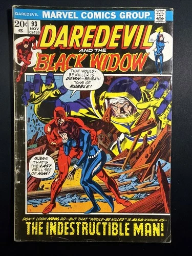 Daredevil #93 1972 Bronze Age 1st Print Vintage Marvel Comics Good/VG *A4