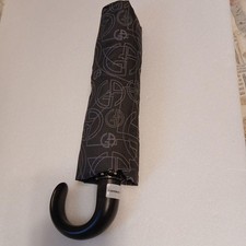 Giorgio Armani Folding Umbrella, Gray with Storage Pouch