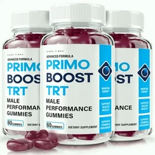 Primo Boost TRT Gummies for Men, Advanced Male Performance Supplement - 3 Pack
