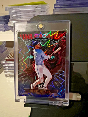 24 Panini Donruss Bobby Witt Jr Unleashed Blue Explosion /49 