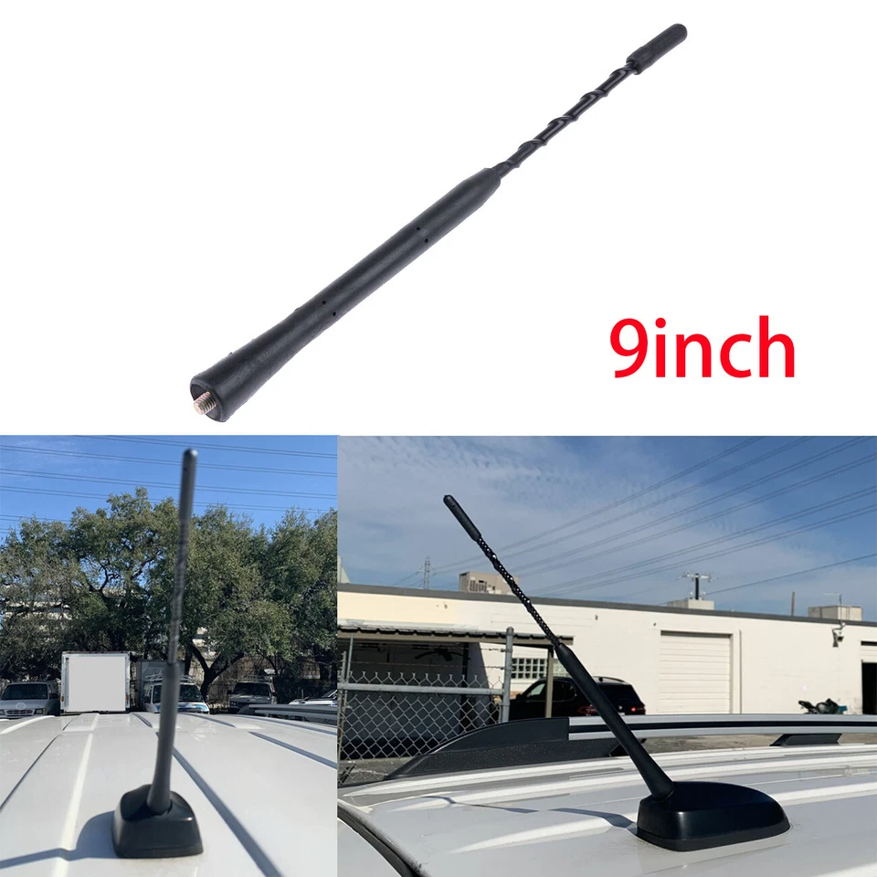 Mastro de antena de rádio AM/FM aéreo curto 9" para Ford Fiesta 2011-2019 2012 2013 - Imagem 2 de 4