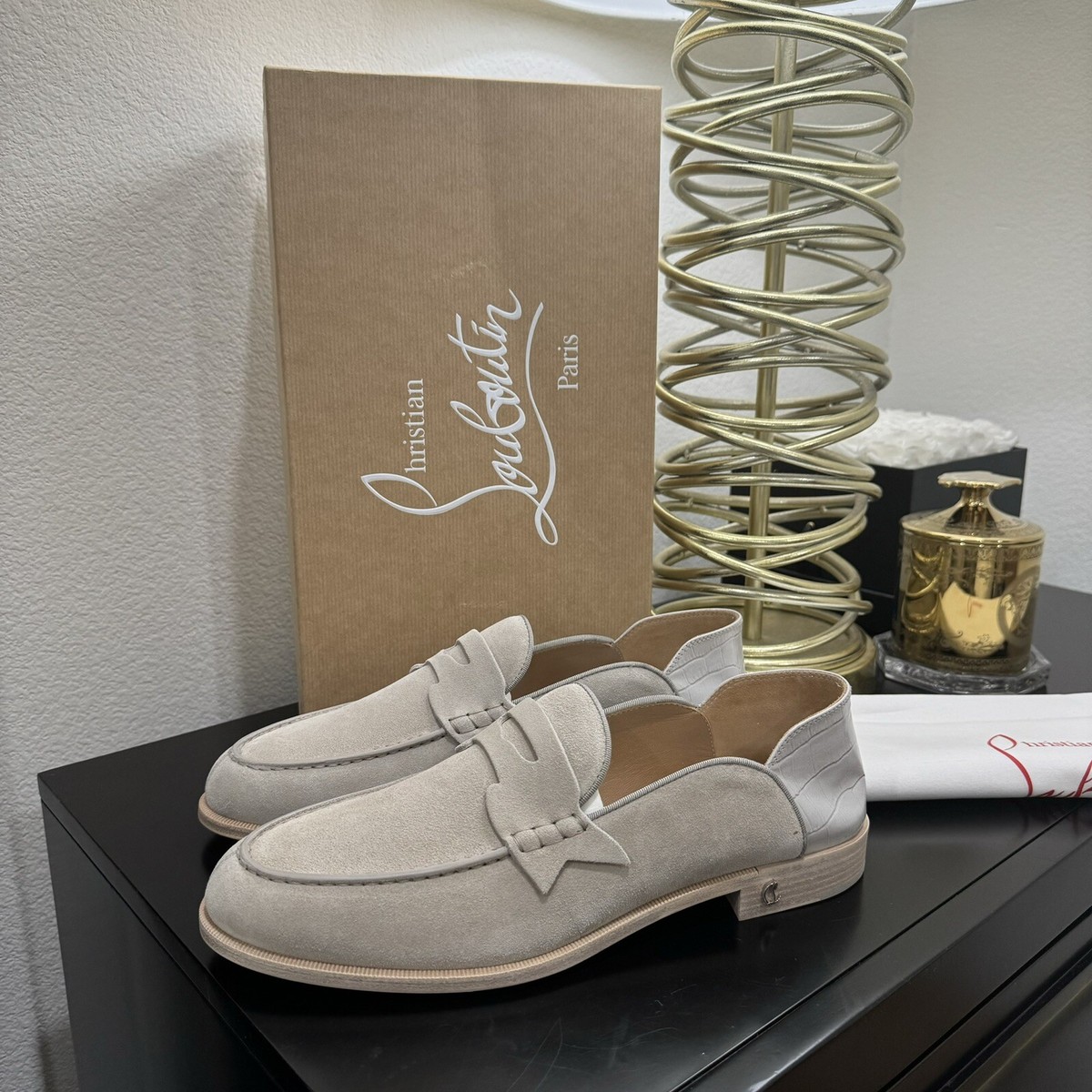 Christian Louboutin Penny No Back Loafer Goose 43
