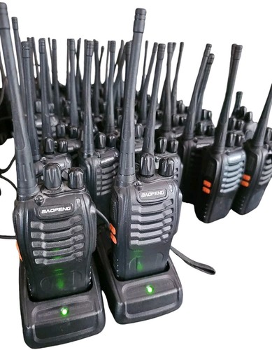 Walkie Talkie Set Of 2 Baofeng BF-888S Black 16-Channel 5W UHF Two-Way Radio