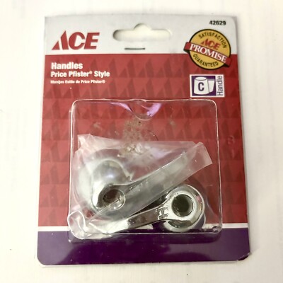 Ace Sink Handles for Pfister Chrome Finish 42629 Hot and Cold Bathroom Silver