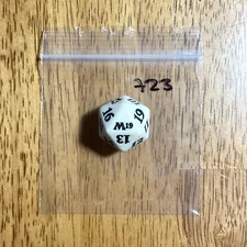 🎲 MTG d20 Spindown 20-sided Life Counter die dice Core Set 2019 - M19 White 723