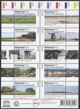 Netherlands Issue 2014 (MS 3209-3218) Unesco World Heritage