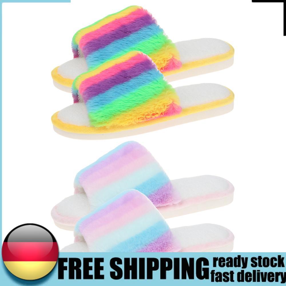 APL Scarpe donna calde slip on ciabatte peluche comode carine antiscivolo per autunno inverno