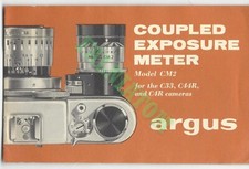 Vintage Argus CM2 Coupled Exposure Meter Manual