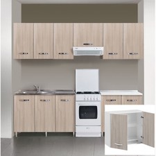 17584   Q.TA' 1 KIT CUCINA PENSILE 2 ANTE SCOLAPIATTI 80X32XH72 CM OLMO