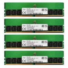 Hynix DDR5 128GB 4X32GB 4800MHz PC5-38400 2RX8 UDIMM Memory Ram HMCG88MEBUA