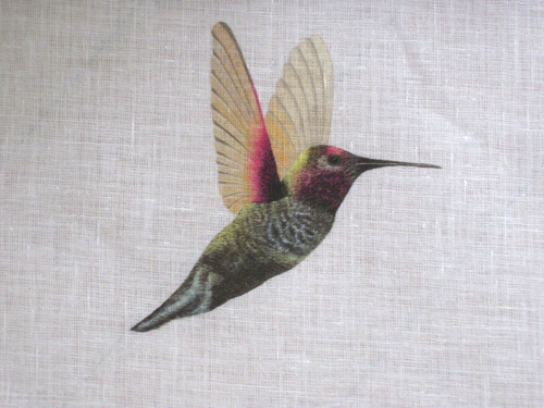 HARLEQUIN CURTAIN FABRIC DESIGN "Amazilia" FLAMINGO/PAPAYA/APPLE 2 METRES VOILE - Picture 2 of 6