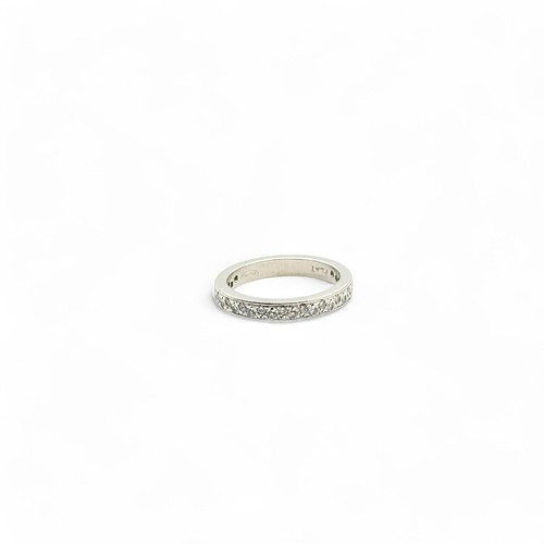 0,43 cttw. Alianza de boda de platino con diamantes blancos 5,5 EE. UU. 5,40 g. - Imagen 2 de 9