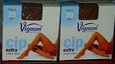 12 paia Collant Vignoni pratic Cip 20 den velato filanca Tg EXTRA